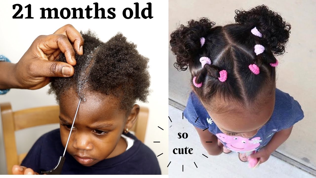 10 Min Easy & Cute Hairstyles for Babies & Toddlers| Curly Natural Hair  Routine | Little Black Girls - YouTube